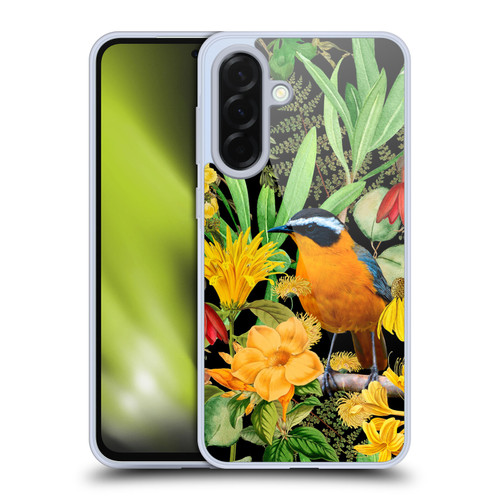 LebensArt Jungle Plants And Animals Orange Bird Elements Soft Gel Case for Samsung Galaxy A36 5G