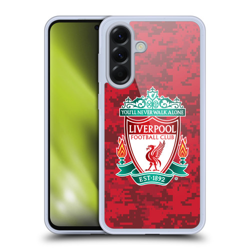 Liverpool Football Club Digital Camouflage Home Red Crest Soft Gel Case for Samsung Galaxy A56 5G