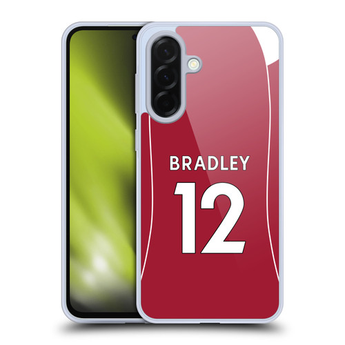Liverpool Football Club 2025/26 Players Home Kit 2nd Group Conor Bradley Soft Gel Case for Samsung Galaxy A36 5G