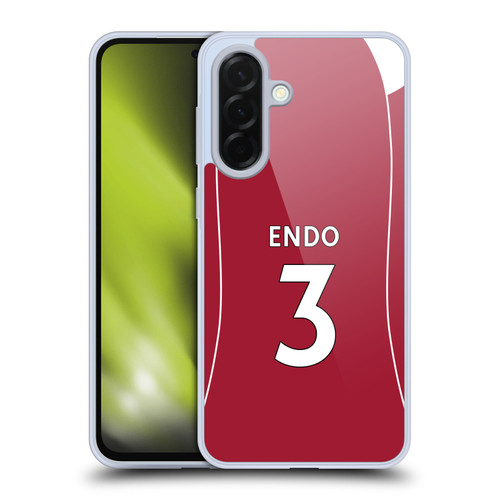 Liverpool Football Club 2025/26 Players Home Kit 2nd Group Wataru Endo Soft Gel Case for Samsung Galaxy A36 5G