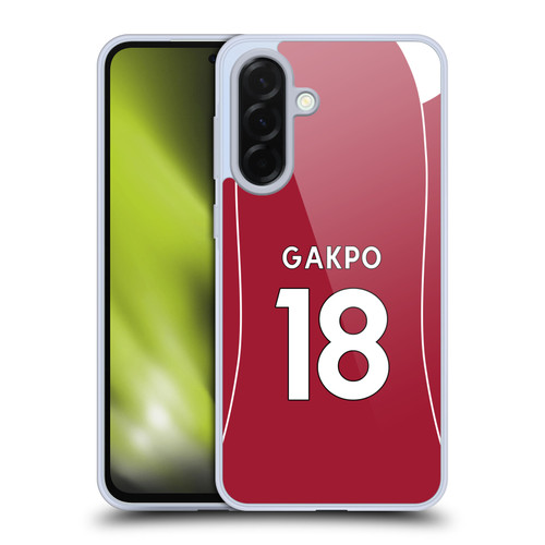 Liverpool Football Club 2025/26 Players Home Kit 2nd Group Cody Gakpo Soft Gel Case for Samsung Galaxy A36 5G