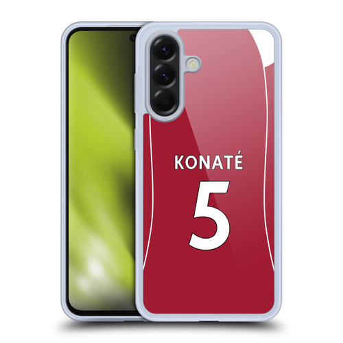 Liverpool Football Club 2025/26 Players Home Kit 2nd Group Ibrahima Konaté Soft Gel Case for Samsung Galaxy A56 5G