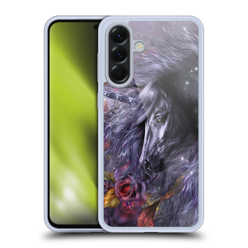 Laurie Prindle Fantasy Horse Blue Rose Unicorn Soft Gel Case for Samsung Galaxy A56 5G