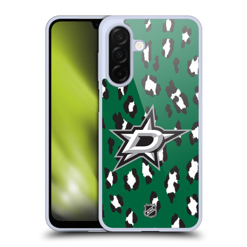 NHL Dallas Stars Leopard Pattern Soft Gel Case for Samsung Galaxy A26 5G