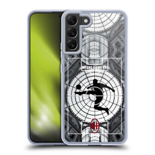 AC Milan Adults Milano Siamo Noi Soft Gel Case for Samsung Galaxy S22+ 5G & MagSafe