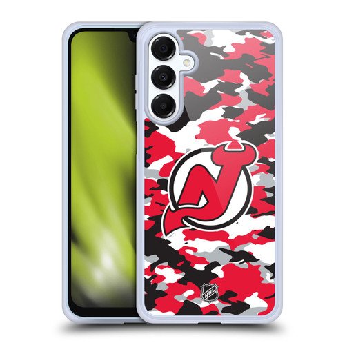 NHL New Jersey Devils Camouflage Soft Gel Case for Samsung Galaxy A16 5G & MagSafe