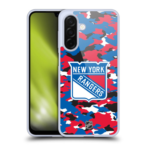 NHL New York Rangers Camouflage Soft Gel Case for Samsung Galaxy A26 5G