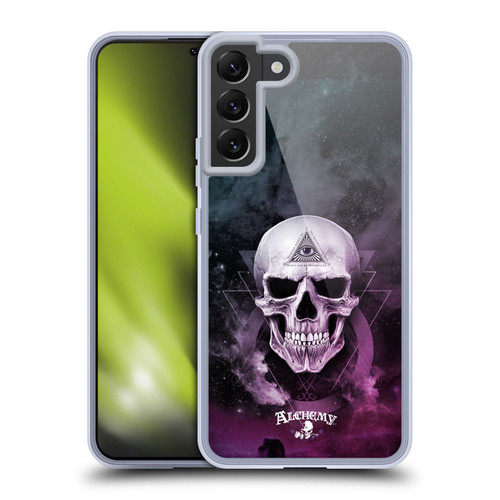 Alchemy Gothic Skull The Void Geometric Soft Gel Case for Samsung Galaxy S22+ 5G & MagSafe