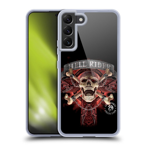 Anne Stokes Fire Tribal Hell Rider Soft Gel Case for Samsung Galaxy S22+ 5G & MagSafe