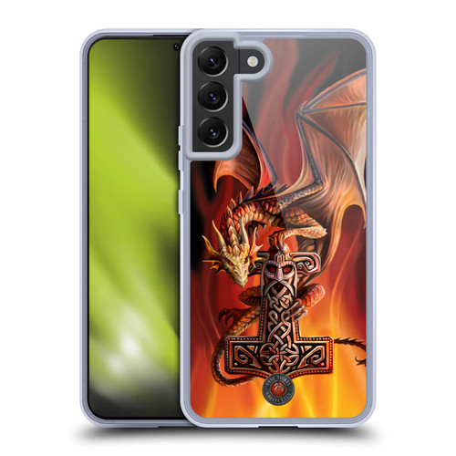 Anne Stokes Guardian Dragons God's Hammer Soft Gel Case for Samsung Galaxy S22+ 5G & MagSafe