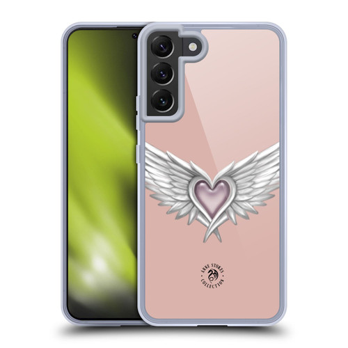 Anne Stokes Mermaid And Angels Ascendance Winged Heart Soft Gel Case for Samsung Galaxy S22+ 5G & MagSafe