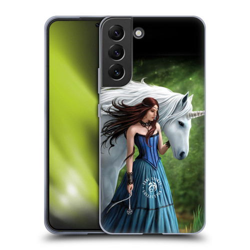 Anne Stokes Mythical Creatures Enchanted Fool Soft Gel Case for Samsung Galaxy S22+ 5G & MagSafe