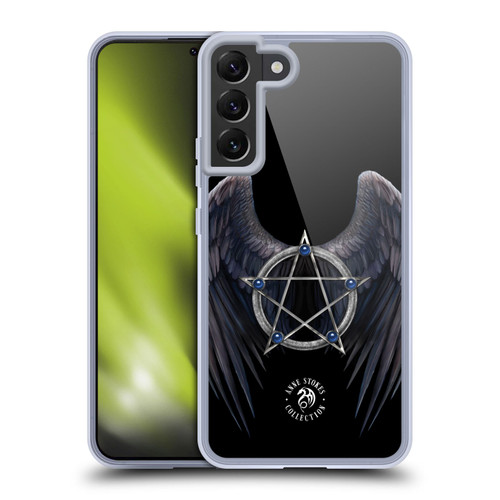 Anne Stokes Raven Winged Pentagram Soft Gel Case for Samsung Galaxy S22+ 5G & MagSafe