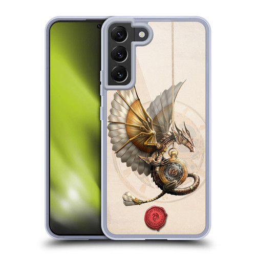 Anne Stokes Steampunk Clockwork Dragon Soft Gel Case for Samsung Galaxy S22+ 5G & MagSafe