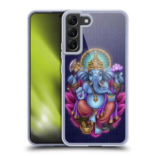 Brigid Ashwood Sacred Symbols Ganesha Soft Gel Case for Samsung Galaxy S22+ 5G & MagSafe