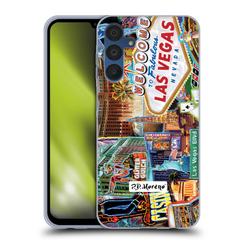 P.D. Moreno Cities Las Vegas 1 Soft Gel Case for Samsung Galaxy A15 & MagSafe