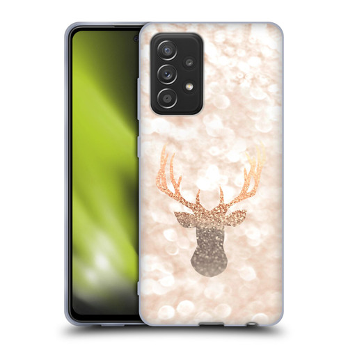 Monika Strigel Champagne Gold Deer Soft Gel Case for Samsung Galaxy A52 / A52s / 5G (2021)