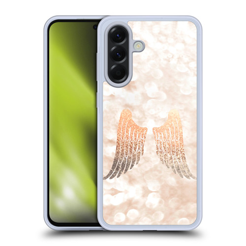 Monika Strigel Champagne Gold Wings Soft Gel Case for Samsung Galaxy A56 5G