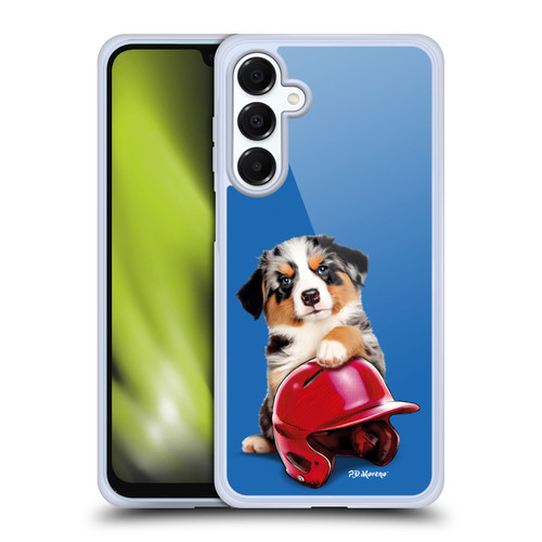 P.D. Moreno Sport Puppies Australian Shepherd Helmet Soft Gel Case for Samsung Galaxy A16 5G & MagSafe