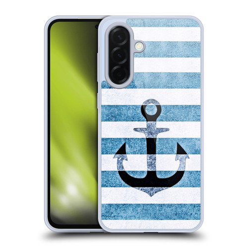 Monika Strigel Vintage Anchors Indigo Soft Gel Case for Samsung Galaxy A36 5G