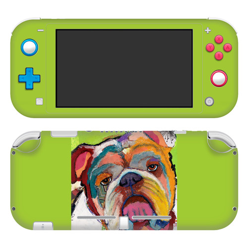 Michel Keck Art Mix Bulldog Vinyl Sticker Skin Decal Cover for Nintendo Switch Lite