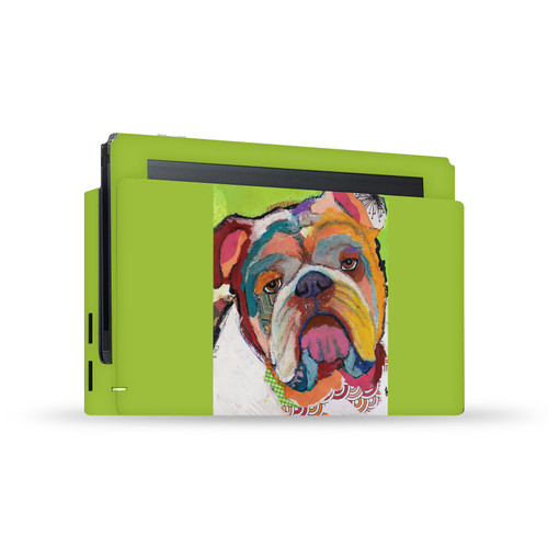 Michel Keck Art Mix Bulldog Vinyl Sticker Skin Decal Cover for Nintendo Switch Console & Dock