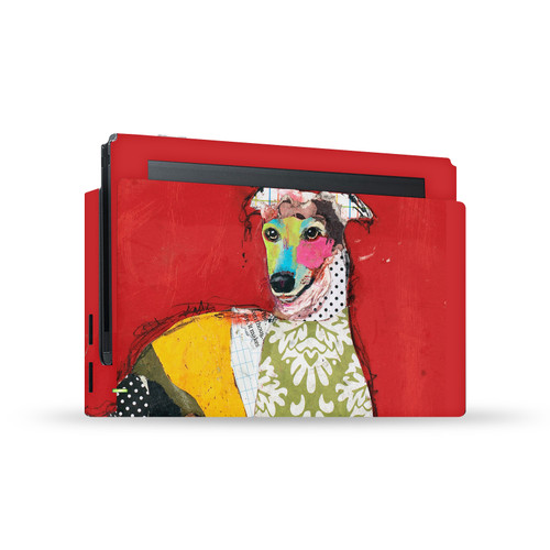 Michel Keck Art Mix Greyhound Vinyl Sticker Skin Decal Cover for Nintendo Switch Console & Dock