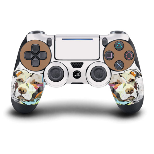 Michel Keck Art Mix Pitbull Vinyl Sticker Skin Decal Cover for Sony DualShock 4 Controller
