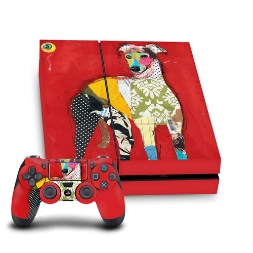 Michel Keck Art Mix Greyhound Vinyl Sticker Skin Decal Cover for Sony PS4 Console & Controller