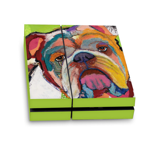 Michel Keck Art Mix Bulldog Vinyl Sticker Skin Decal Cover for Sony PS4 Console