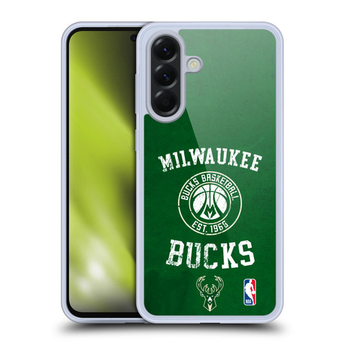NBA Milwaukee Bucks Distressed Soft Gel Case for Samsung Galaxy A56 5G