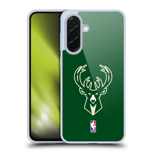 NBA Milwaukee Bucks Logo Green Soft Gel Case for Samsung Galaxy A36 5G