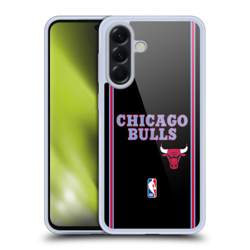 NBA Chicago Bulls Logo Black City Design Soft Gel Case for Samsung Galaxy A56 5G