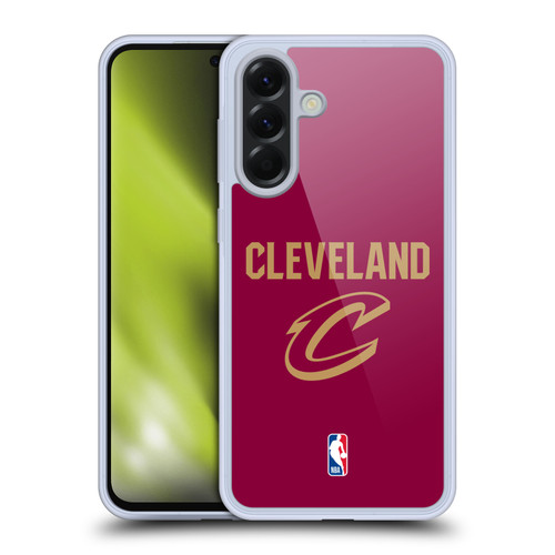 NBA Cleveland Cavaliers Logo Red Design Soft Gel Case for Samsung Galaxy A56 5G