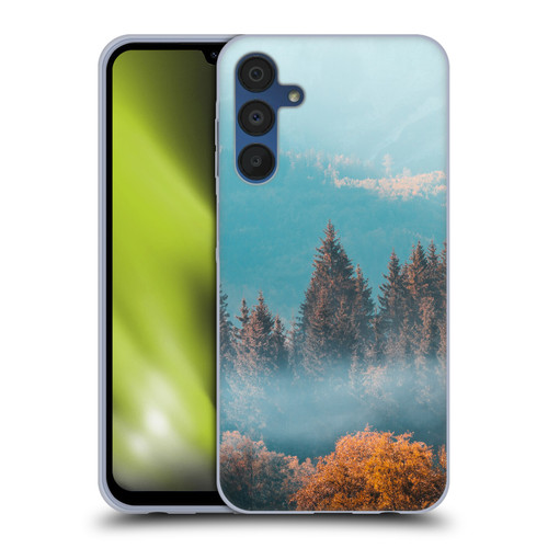 Patrik Lovrin Magical Foggy Landscape Autumn Forest Soft Gel Case for Samsung Galaxy A15 & MagSafe
