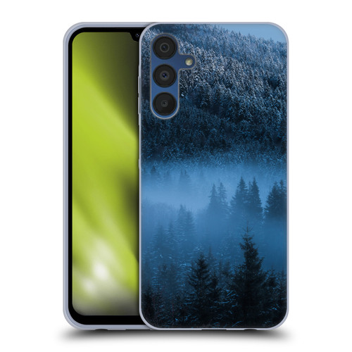Patrik Lovrin Magical Foggy Landscape Magical Fog Over Snowy Forest Soft Gel Case for Samsung Galaxy A15 & MagSafe