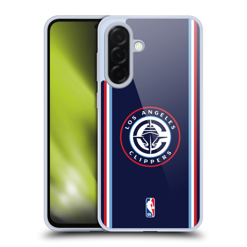 NBA Los Angeles Clippers Logo Navy Design Soft Gel Case for Samsung Galaxy A36 5G