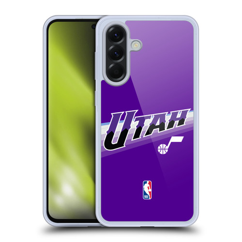 NBA Utah Jazz Logo Purple Design Soft Gel Case for Samsung Galaxy A56 5G