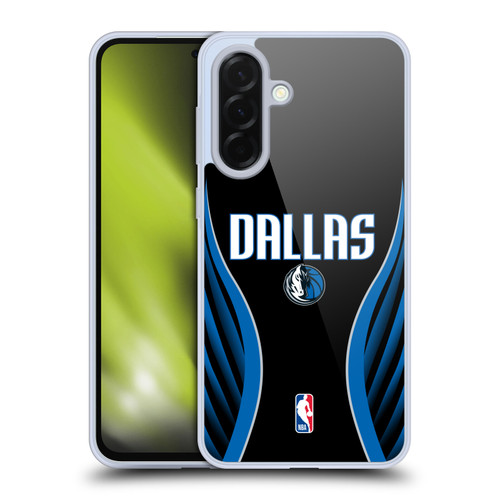 NBA Dallas Mavericks Logo Black Design Soft Gel Case for Samsung Galaxy A36 5G