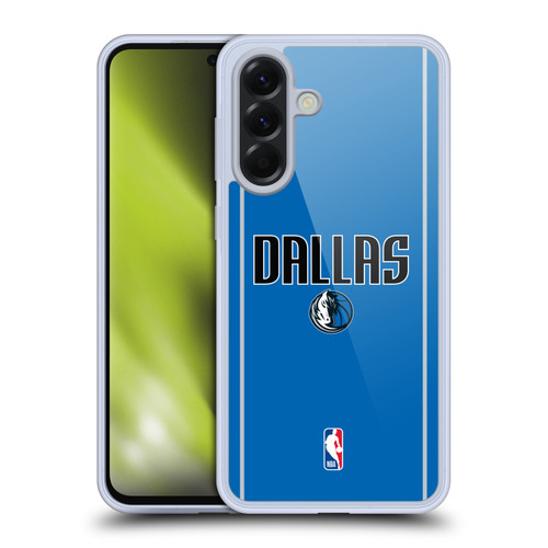 NBA Dallas Mavericks Logo Royal Blue Design Soft Gel Case for Samsung Galaxy A56 5G