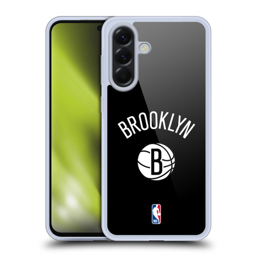 NBA Brooklyn Nets Logo Black Design Soft Gel Case for Samsung Galaxy A56 5G