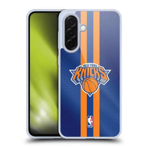NBA New York Knicks Stripes Soft Gel Case for Samsung Galaxy A36 5G