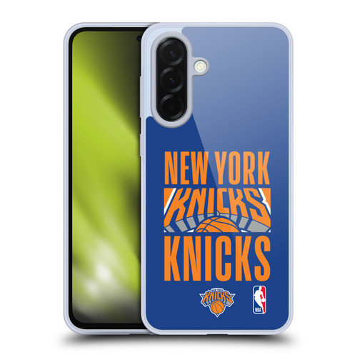 NBA New York Knicks Typography Soft Gel Case for Samsung Galaxy A36 5G