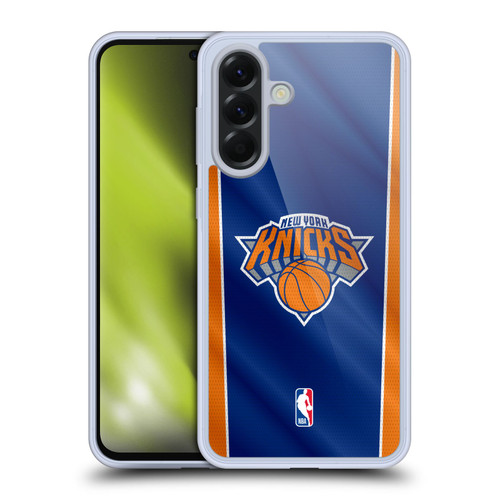 NBA New York Knicks Vertical Banner Soft Gel Case for Samsung Galaxy A56 5G