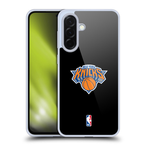 NBA New York Knicks Logo Black Design Soft Gel Case for Samsung Galaxy A36 5G