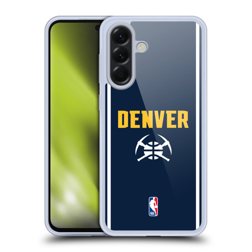 NBA Denver Nuggets Logo Midnight Blue Design Soft Gel Case for Samsung Galaxy A56 5G