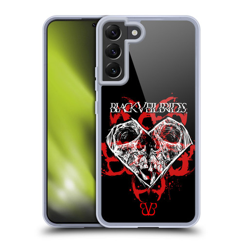 Black Veil Brides Band Art Skull Heart Soft Gel Case for Samsung Galaxy S22+ 5G & MagSafe