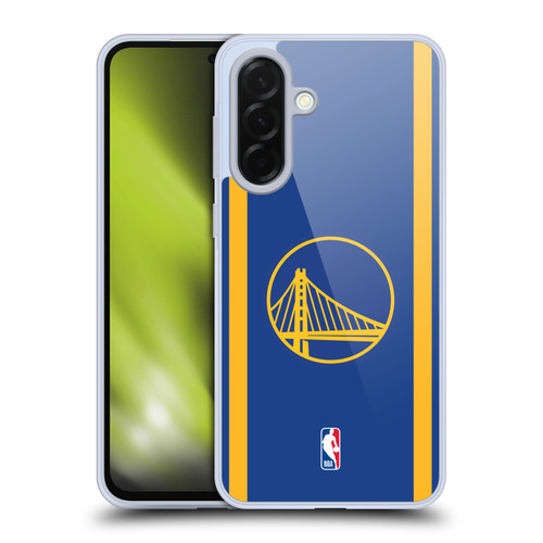 NBA Golden State Warriors Logo Blue Design Soft Gel Case for Samsung Galaxy A36 5G
