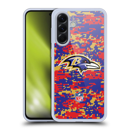 NFL Baltimore Ravens Graphics Digital Camouflage Soft Gel Case for Samsung Galaxy A56 5G