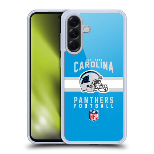NFL Carolina Panthers Graphics Helmet Typography Soft Gel Case for Samsung Galaxy A56 5G